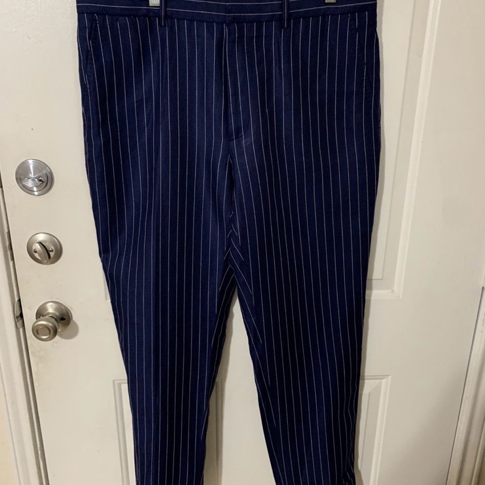 Ralph Lauren Blue Striped Trousers